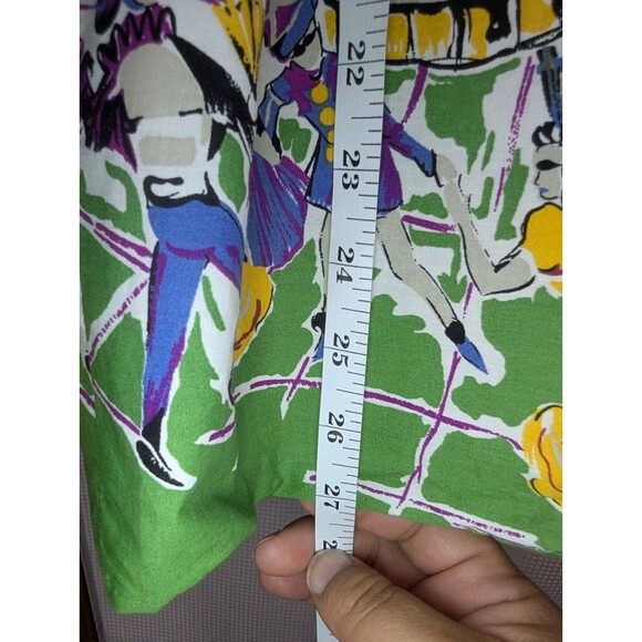 Trashy Diva Carnival Skirt Retro Pinup 50s Green Full High Waist Sz. 14 (L09) - Picture 8 of 8